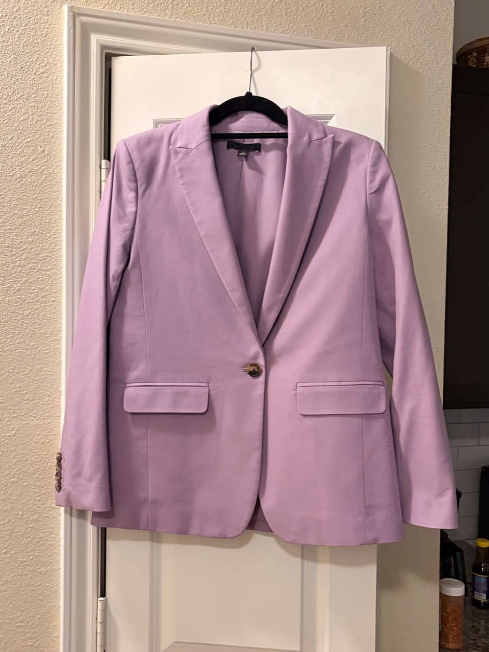 Ann Taylor Lavender Single-Button Blazer - Picture 2 of 11